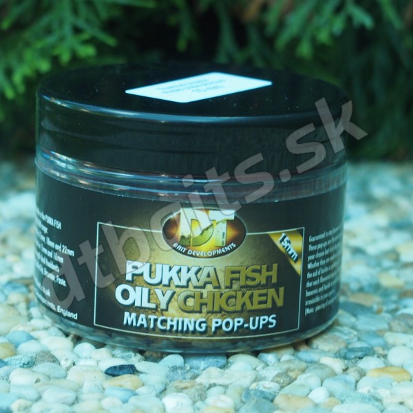 Boilies DT Baits - PUKKA FISH MIX OILY CHICKEN 15mm 100g